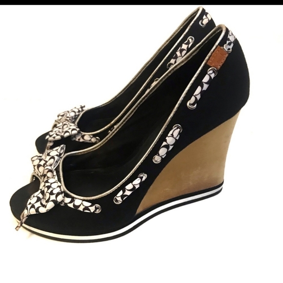 Authentic Coach Wedges - Picture 2 of 5